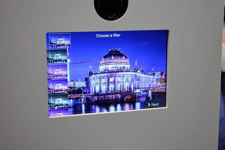 Fotobox mit Greenscreen auf Kongress in Berlin