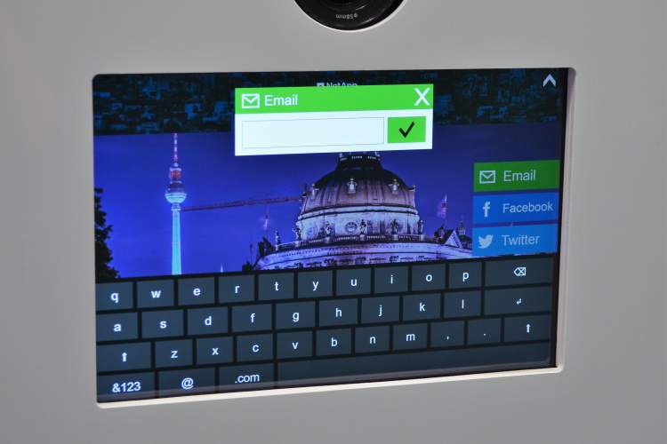 Fotobox mit Greenscreen auf Kongress in Berlin