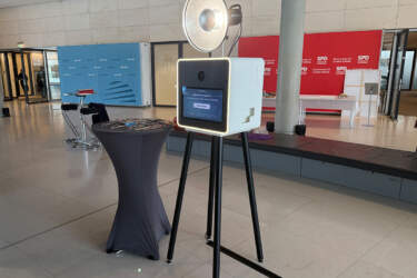 Knips-O-Mat Fotobox Ultra bei einem Firmenevent